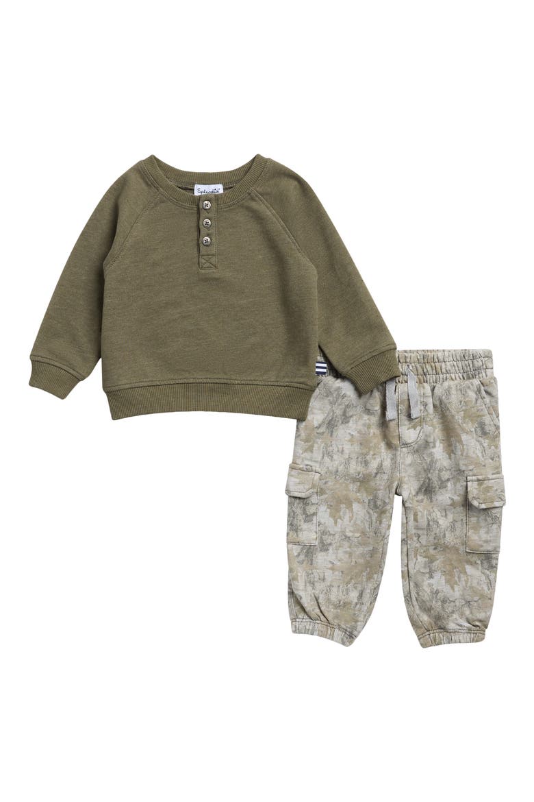 Camper Sweatshirt & Joggers Set, Main, color, STONE