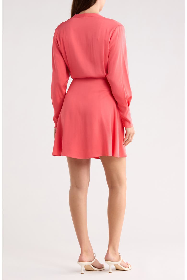 Dimkai Long Sleeve Fit & Flare Dress, Alternate, color, DARK PINK