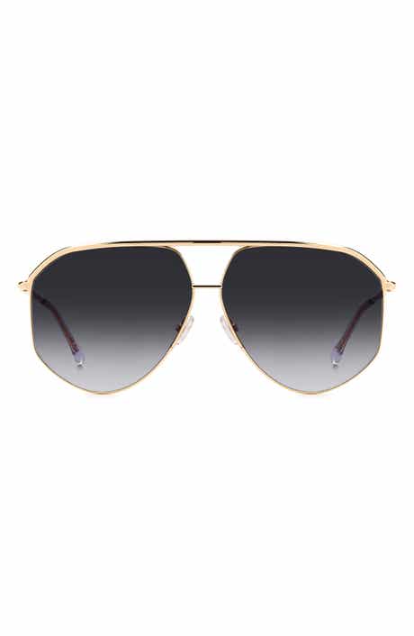 Isabel Marant Wild Metal 64mm Gradient Oversize Aviator Sunglasses