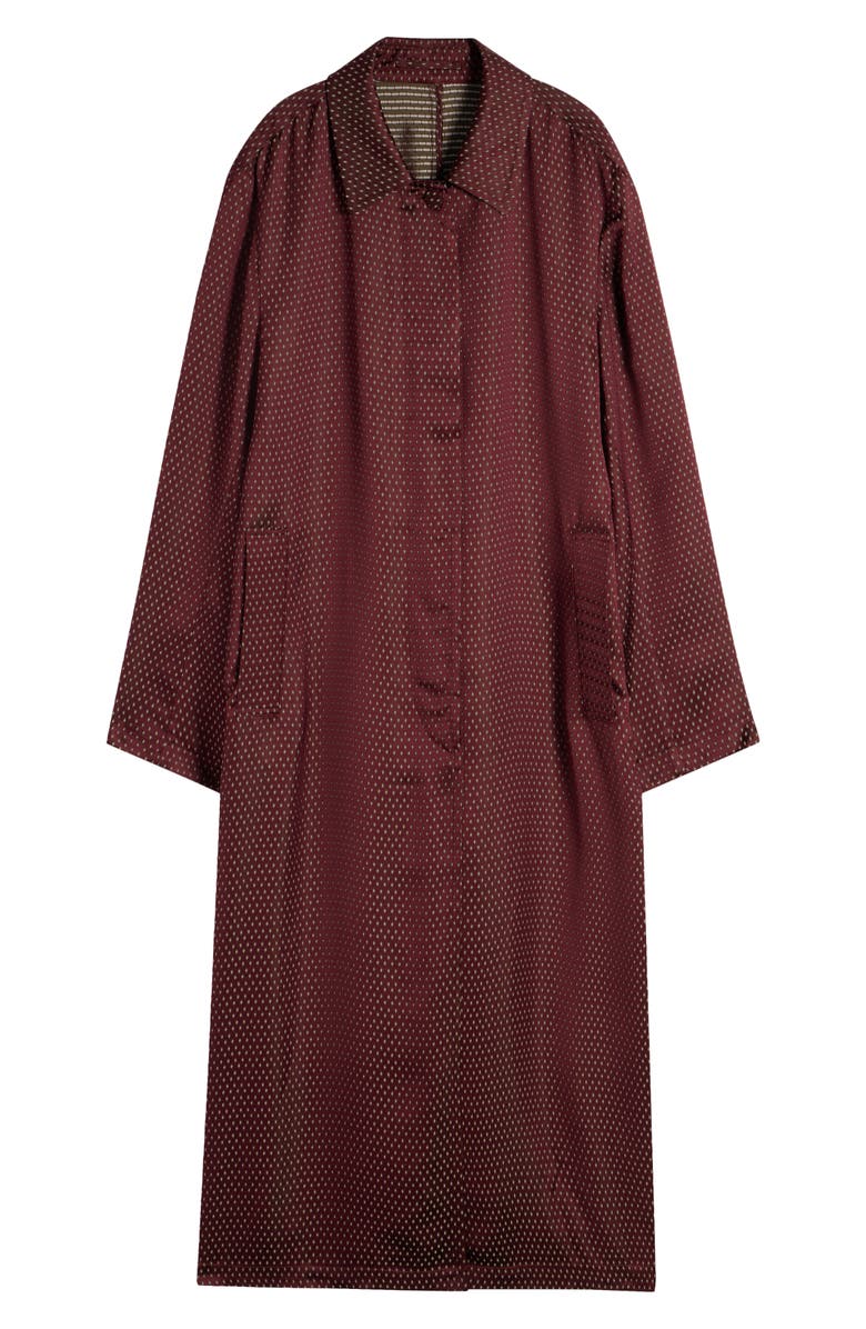 Dries Van Noten Raltonas Oversize Coat, Alternate, color, Burgundy