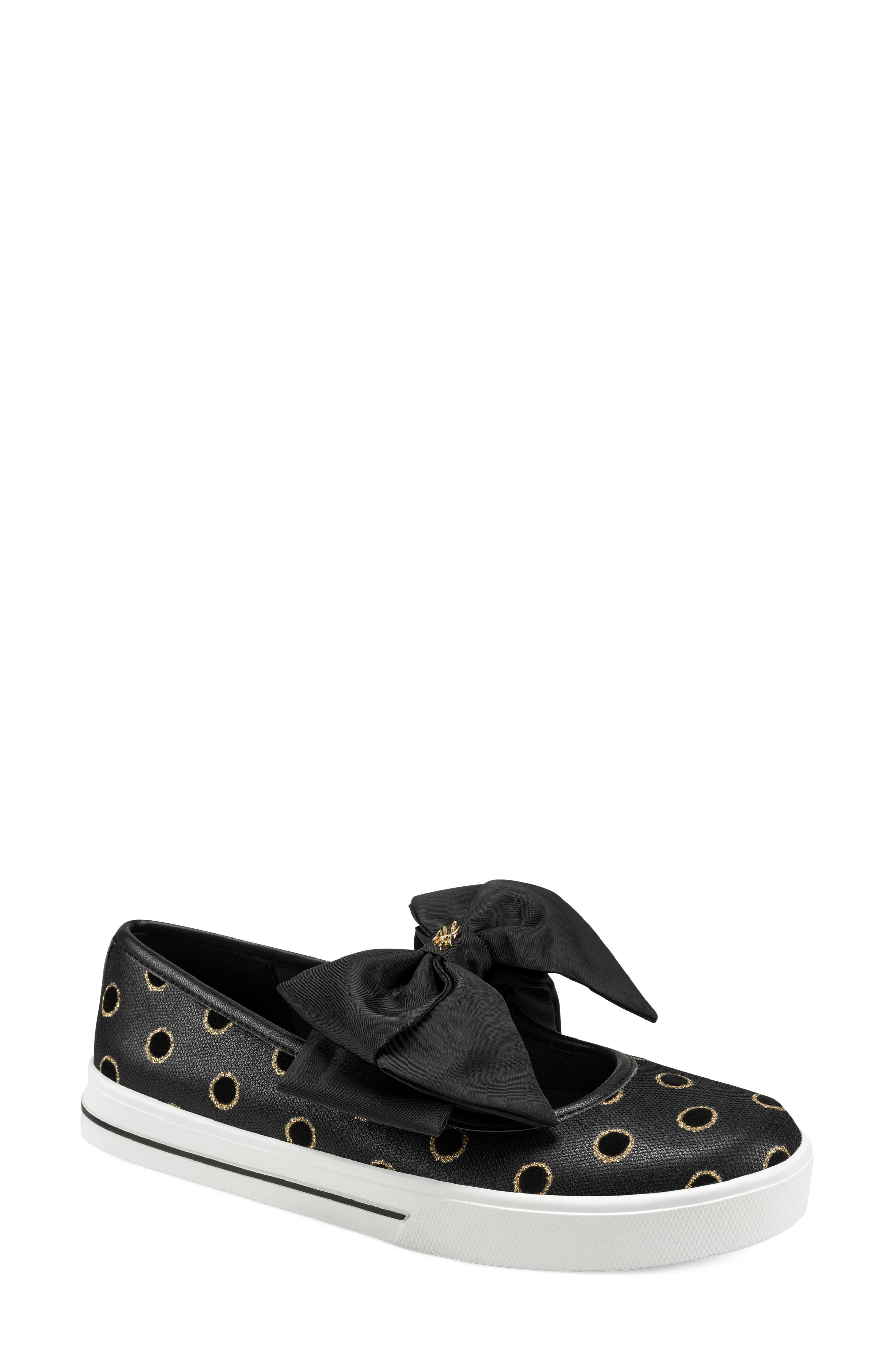 Bodewyn Slip-On Sneaker, Main, color, BLACK/ GOLD