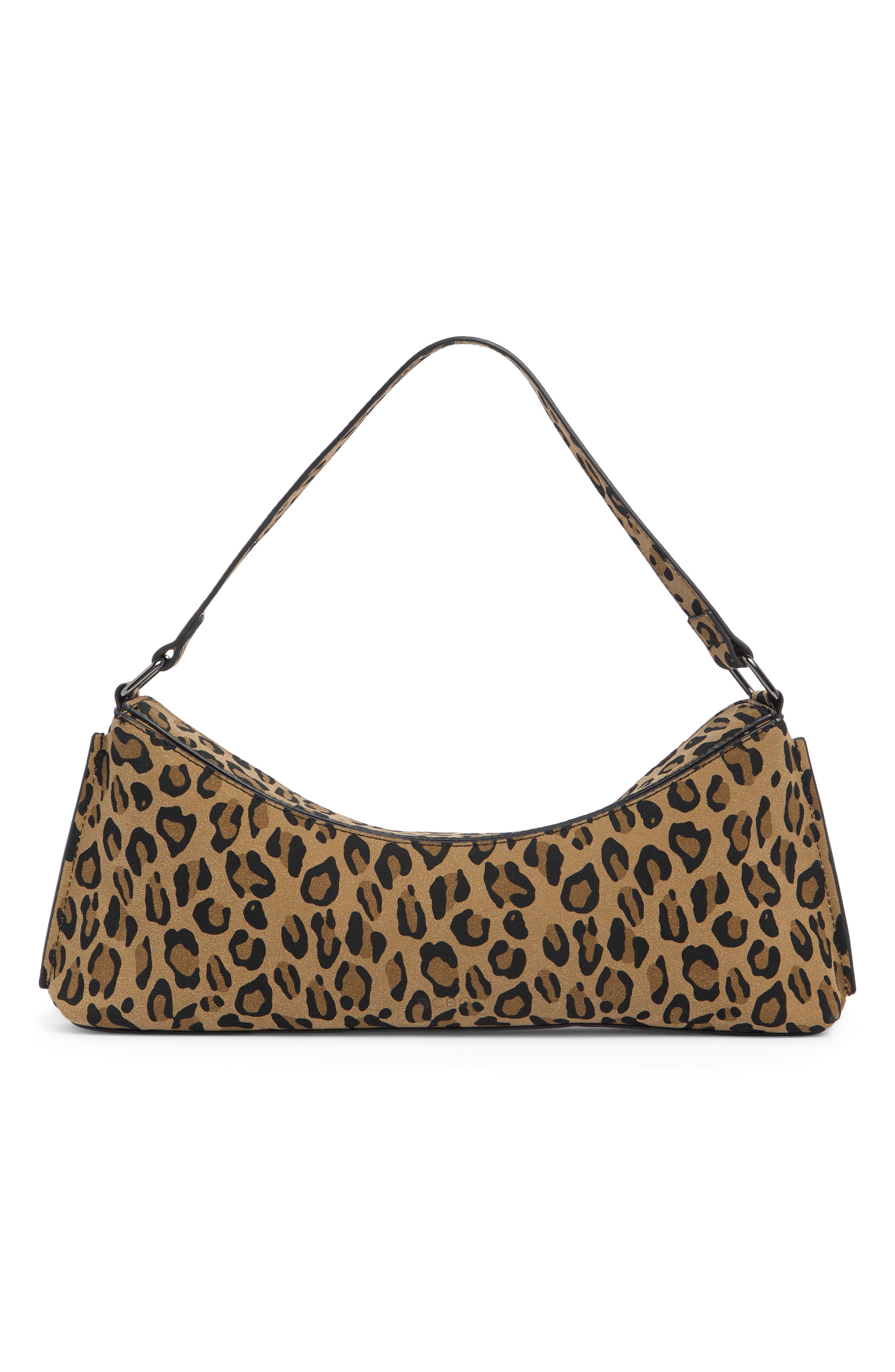 Leopard Print Baguette Shoulder Bag, Alternate, color, LEOPARD