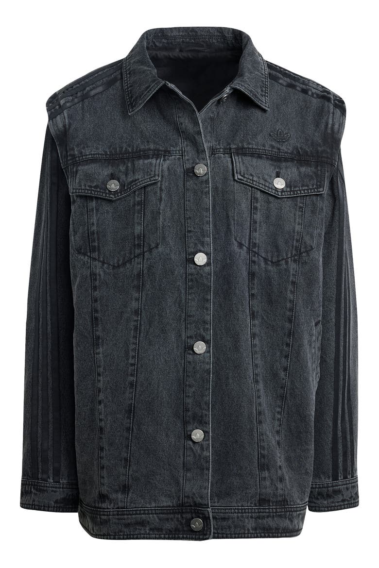 Adilenium Season 3 Denim Shirt Jacket, Alternate, color, BLACK