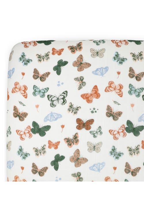 Little Unicorn Cotton Muslin Crib Sheet In Multi