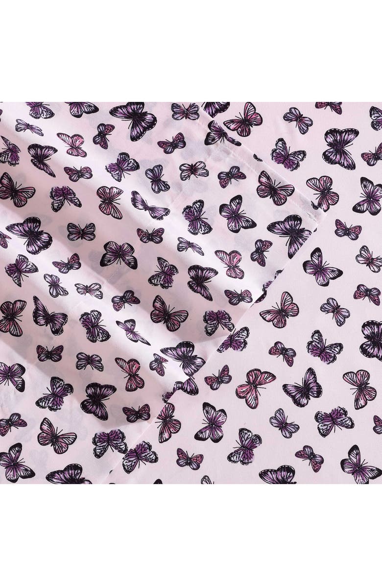Betsey Johnson Butterfly Delight Microfiber Sheet Set, Alternate, color, 