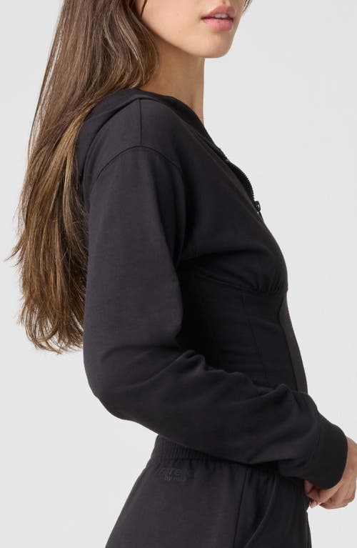 Florence By Mills Corset Zip Hoodie In Black