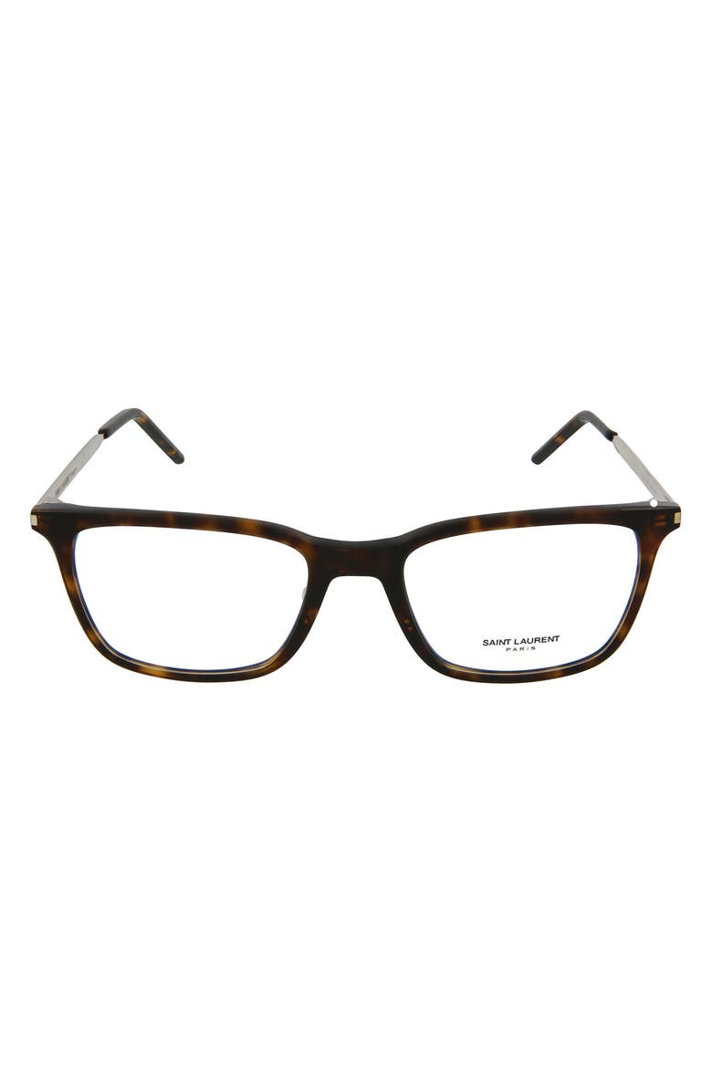 Saint Laurent 54mm Square/Rectangle Optical Frames, Main, color, 