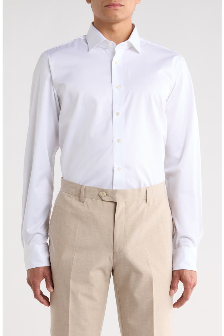 Traveller Classic Fit Dress Shirt, Main, color, WHITE