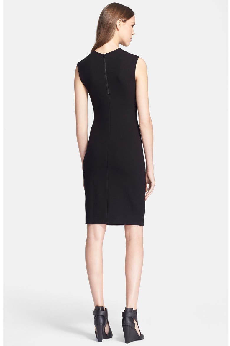 Ponte Sleeveless Dress, Alternate, color, BLACK