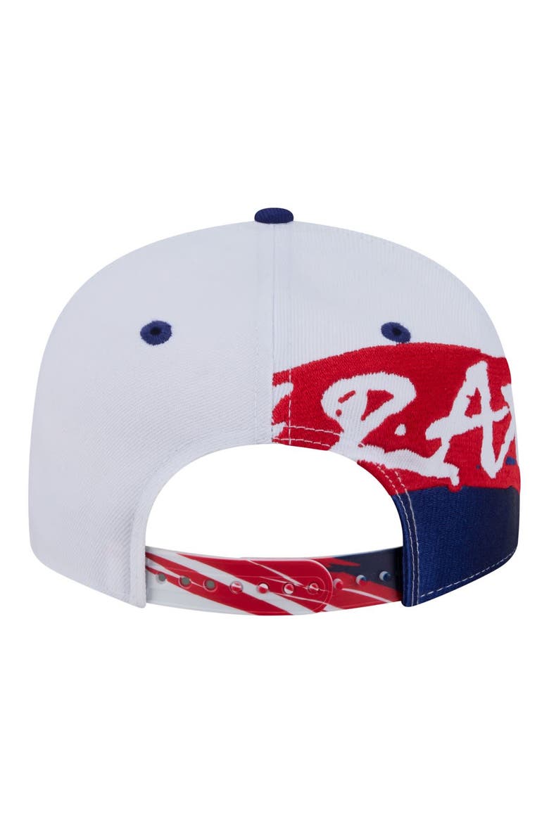 Men's New Era  White Texas Rangers Swept 9FIFTY Snapback Hat, Alternate, color, White