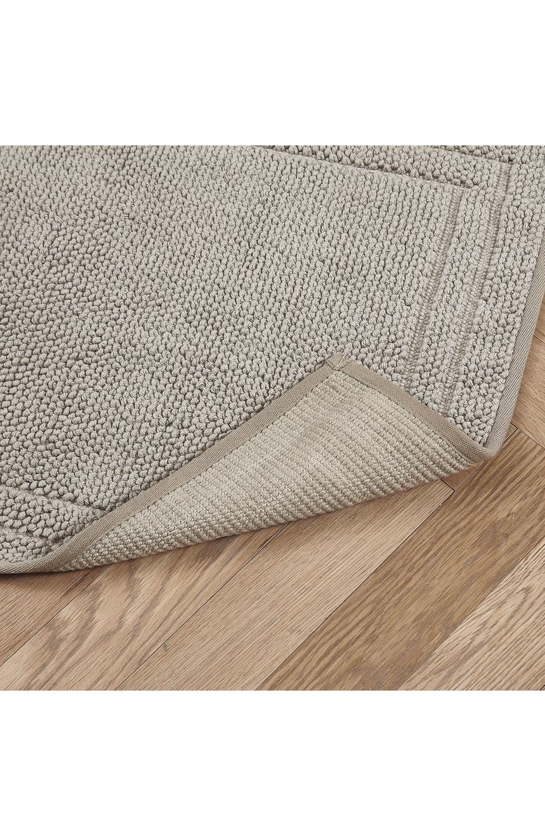 Hunter Luxe Looped Cotton 2-Piece Bath Mat Set, Alternate, color, Antarctica Gray