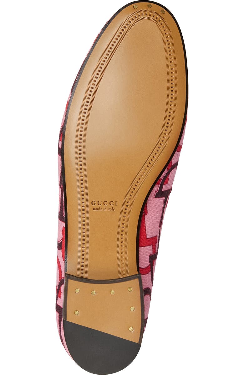 Gucci New Jordaan Horsebit Canvas Loafer, Alternate, color,