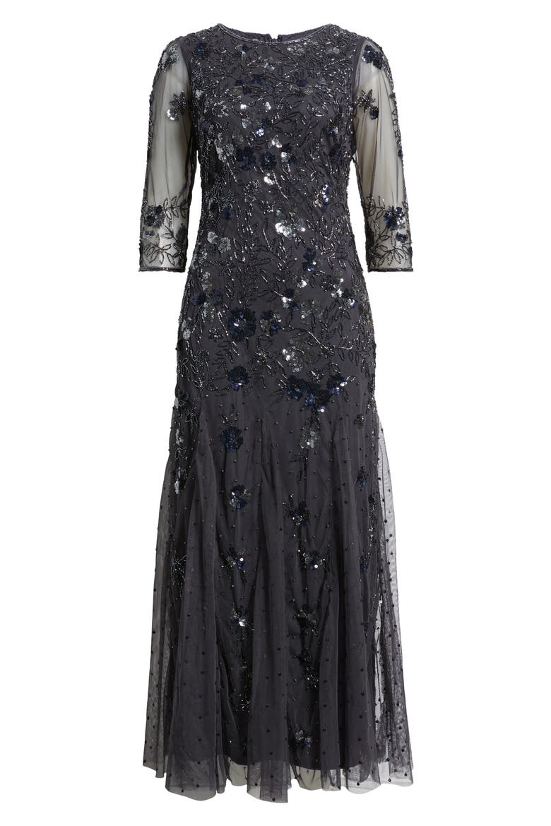 Beaded Floral Gown, Alternate, color, GRIFFIN