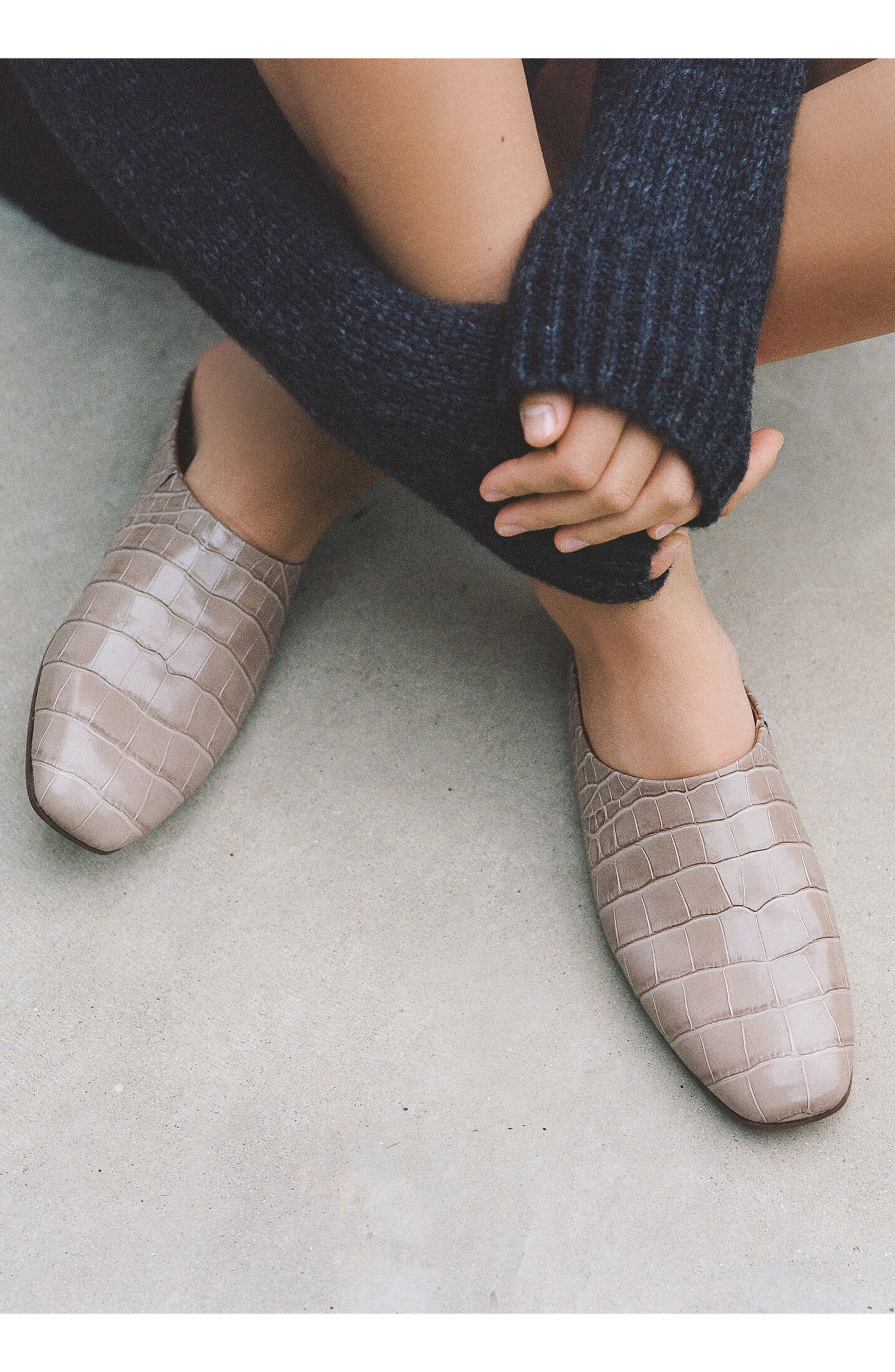 Emme Parsons Glider Croc Embossed Mule, Alternate, color, 