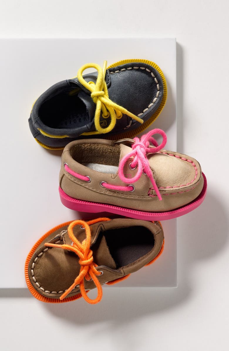 Sperry Top-Sider<sup>®</sup> Kids 'Authentic Original' Crib Shoe, Alternate, color,