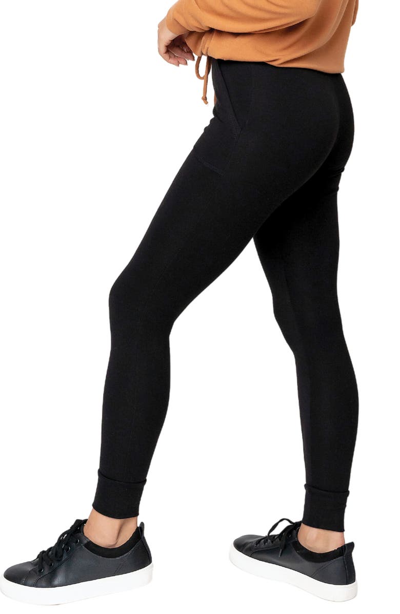 GIBSONLOOK Fitted Joggers, Alternate, color, Black