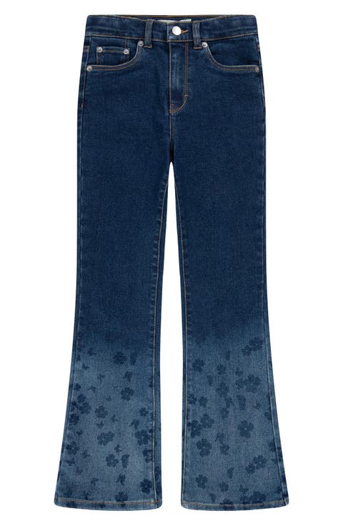 Kids' Faded Art Flare Jeans (Big Kid)