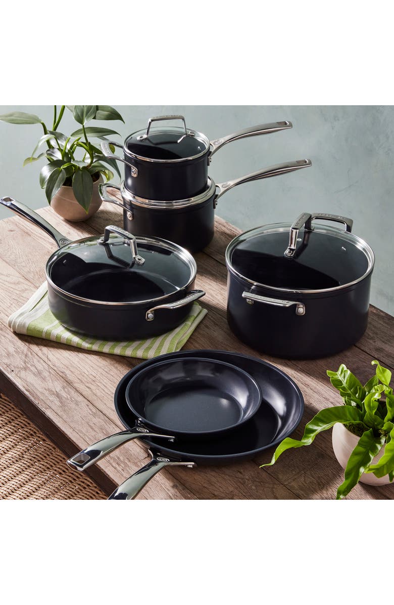 Le Creuset 10-Piece Nonstick Ceramic Cookware Set, Alternate, color, Ceramic