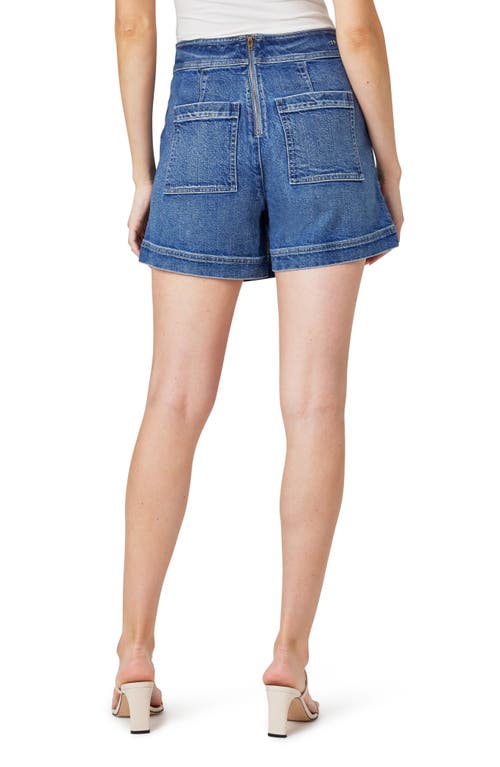 Habitual Faux Wrap Denim Skort In Marine