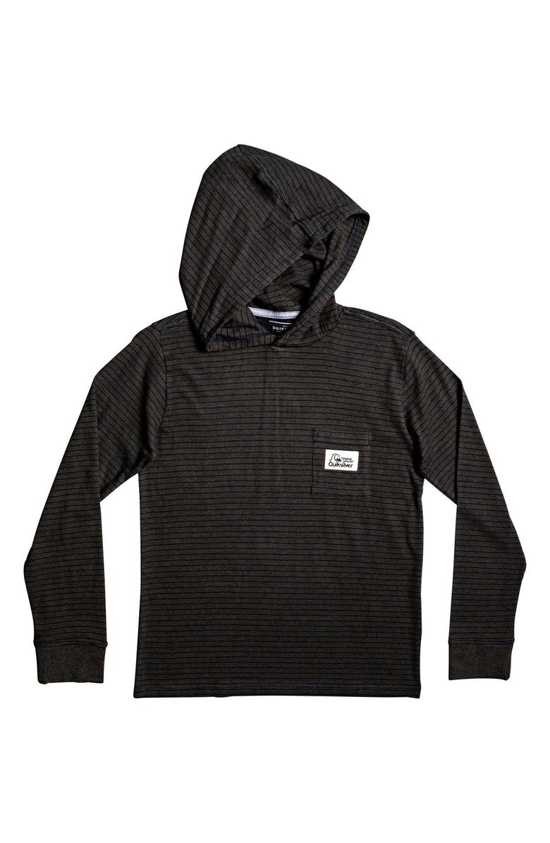 Quiksilver Zermet Stripe Cotton Hoodie, Main, color, 