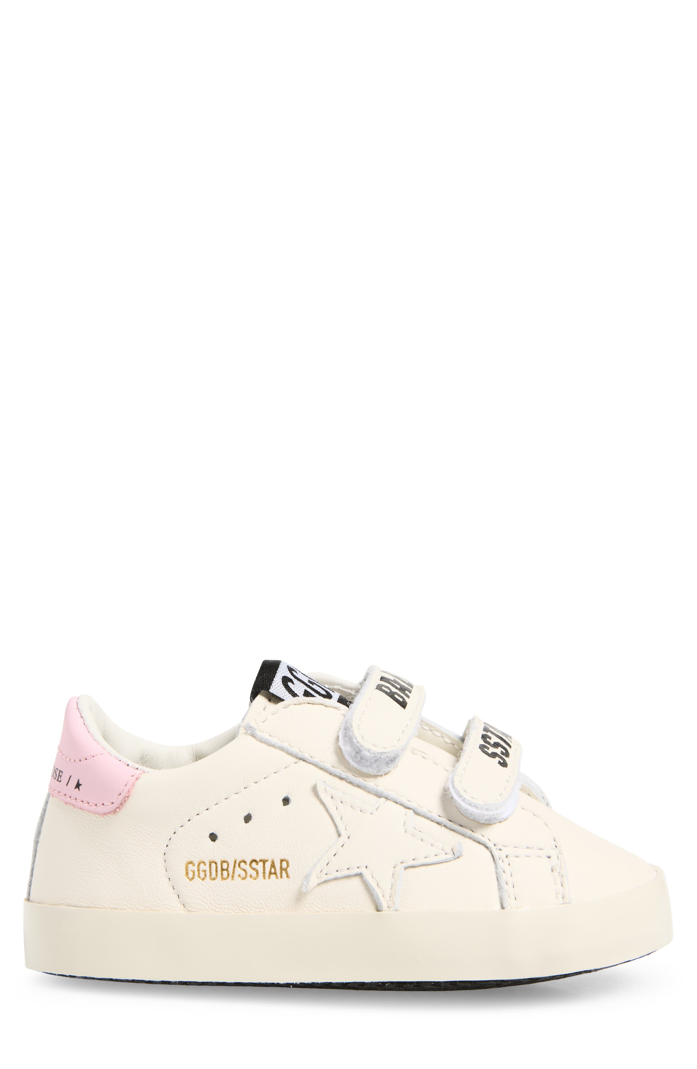 Baby School Sneaker & Socks Set, Alternate, color, WHITE/ BABY PINK