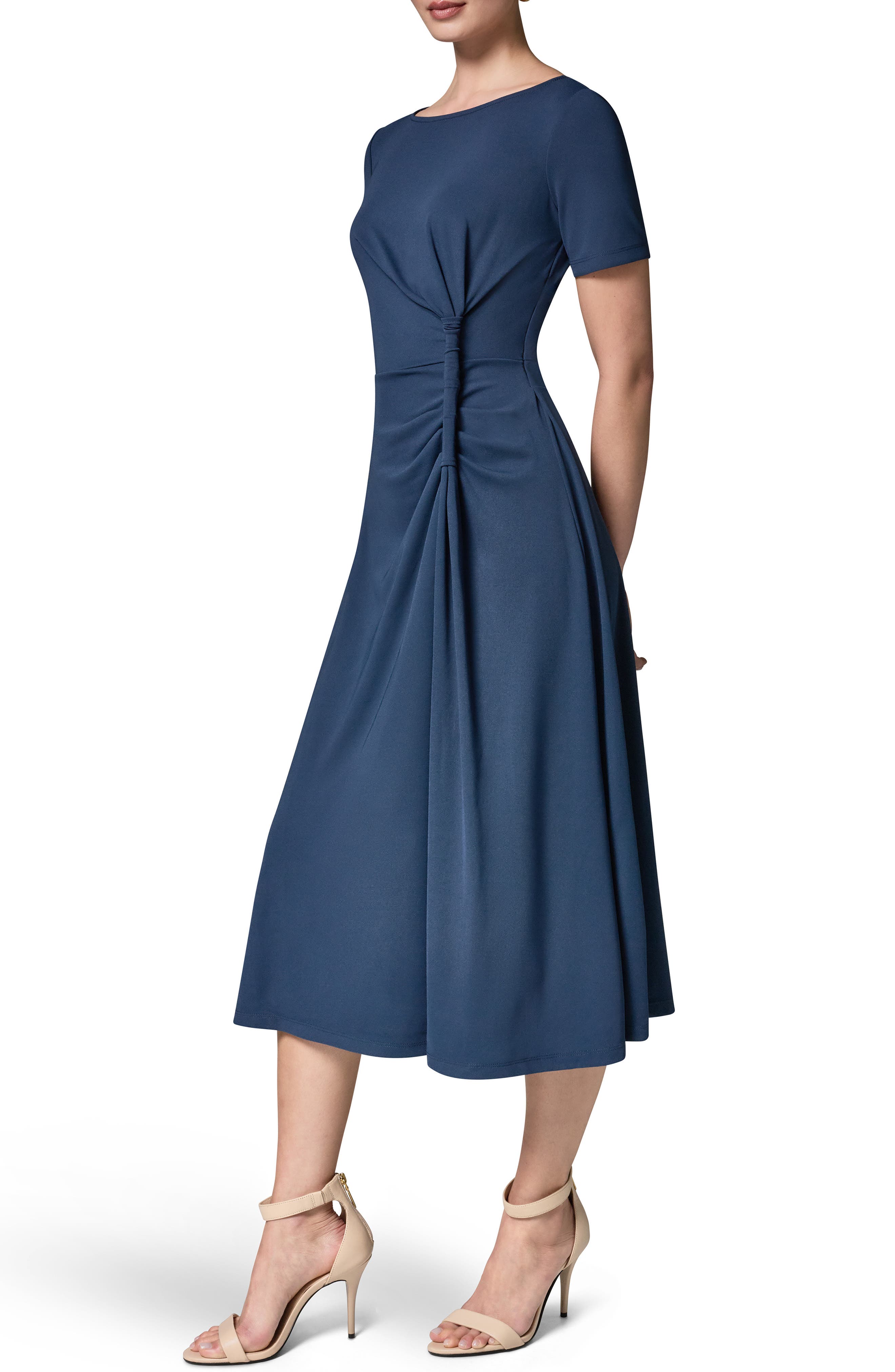 Женские платья Donna Karan New York Side Ruched Jersey Midi Dress — фото 3