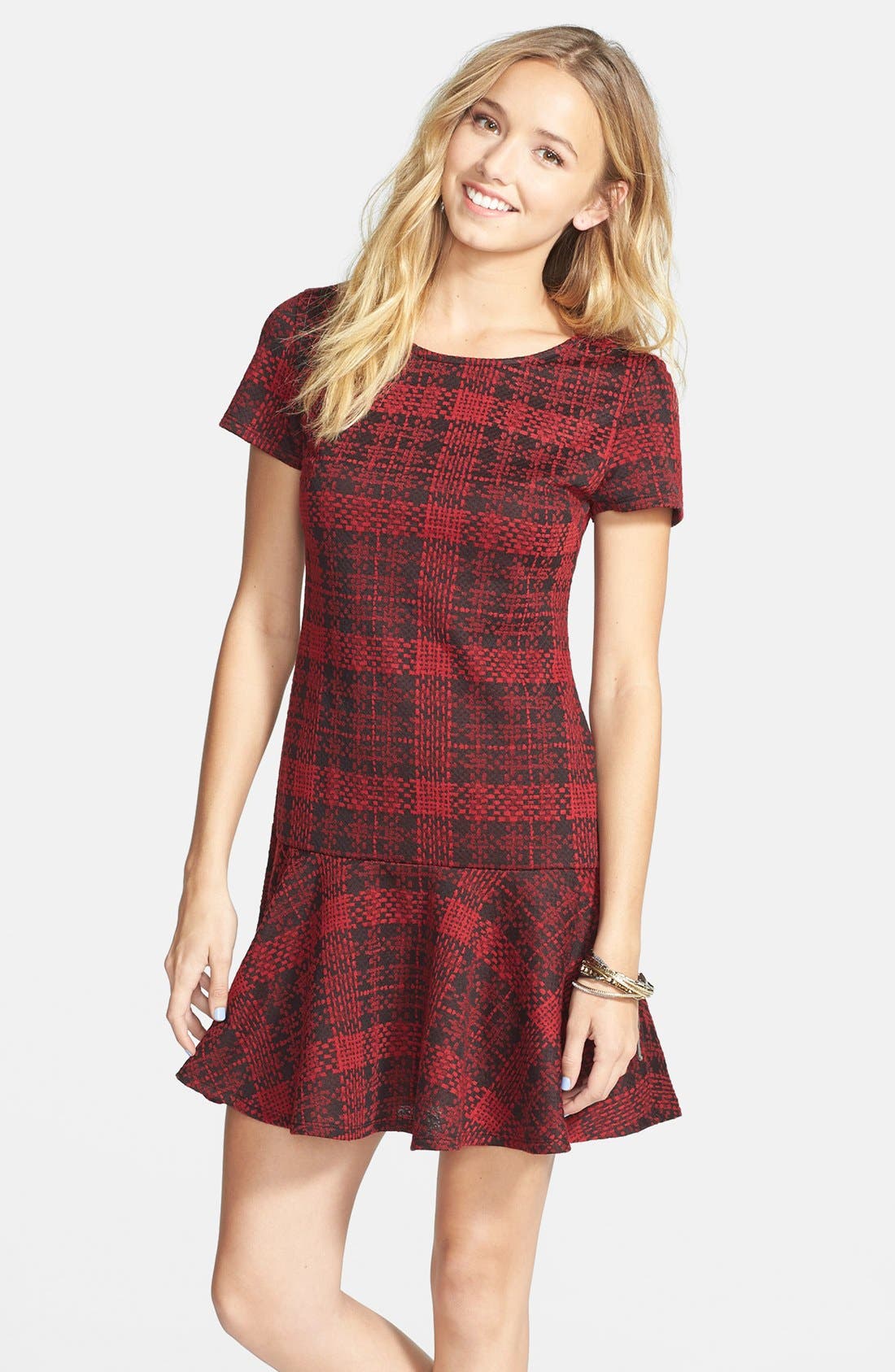 Painted Threads Plaid Drop Waist Dress (Women) | Nordstrom