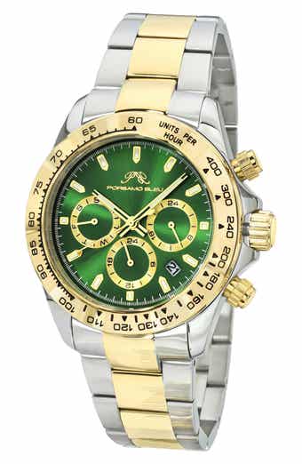 PORSAMO BLEU Preston Two-Tone Bracelet Watch, 44mm