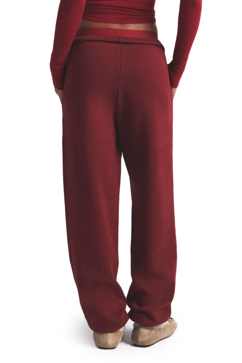 Cotton Fleece Blend Classic Joggers, Alternate, color, MERLOT
