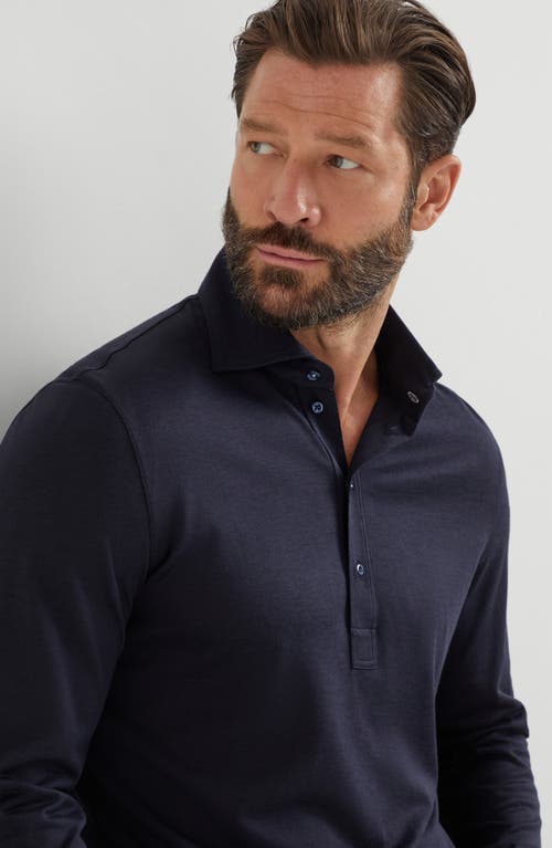 Brunello Cucinelli Long-sleeved Cotton Polo Shirt