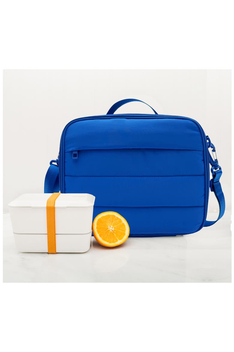 Puffer Bistro Lunch Bag, Alternate, color, BLUE