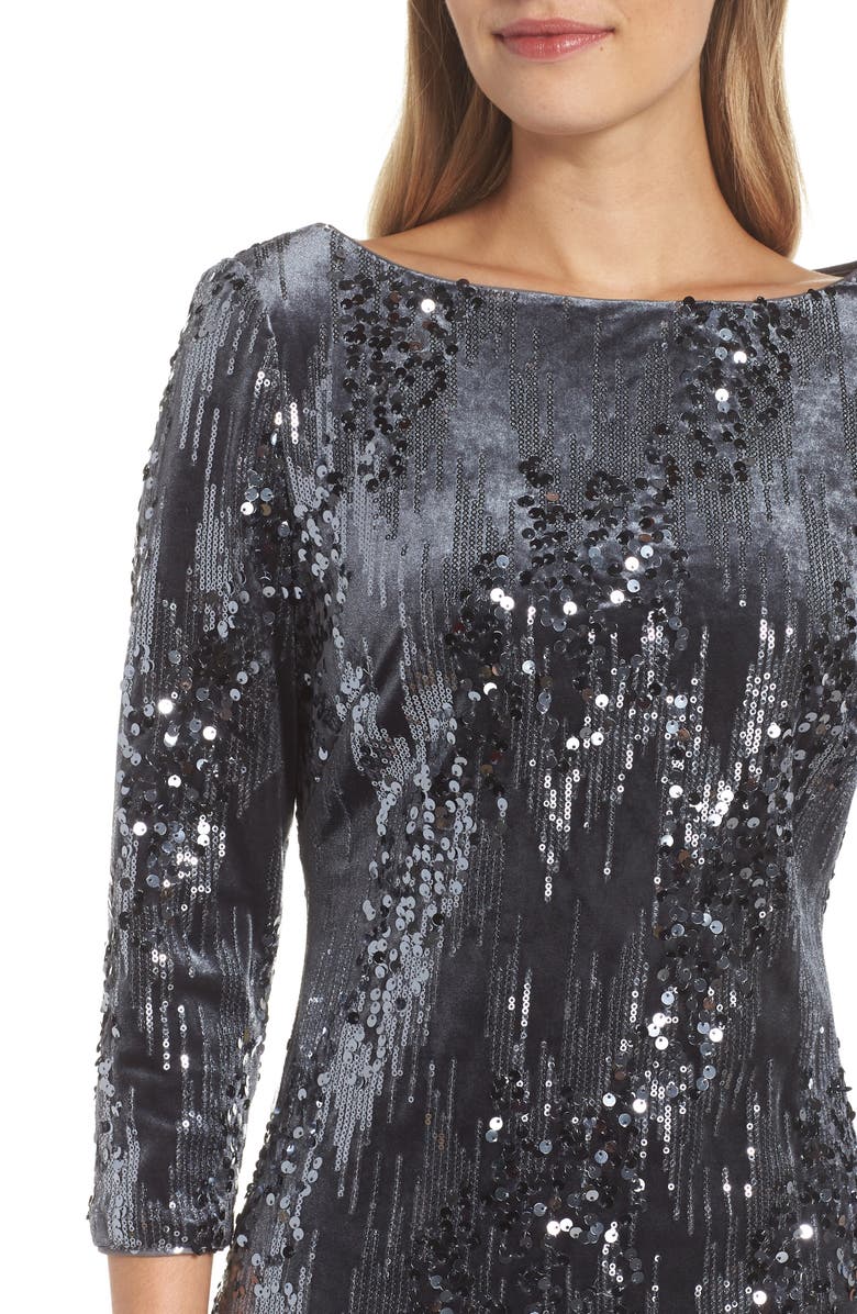 Eliza J Sequin Sheath Dress, Alternate, color, 