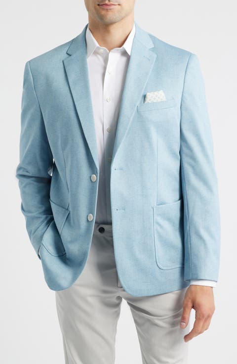 Pink Sky Blue Neppy Knit Sport Coat (Regular & Big)
