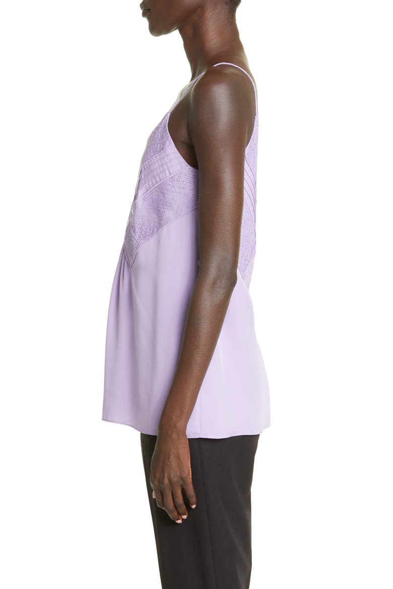 Boheme Embroidered Silk Camisole, Alternate, color, WISTERIA