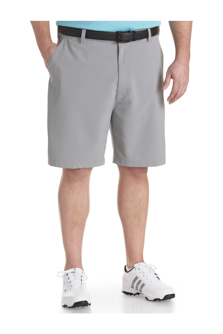 Big & Tall Golf Performance Flat-Front Shorts, Main, color, GREY