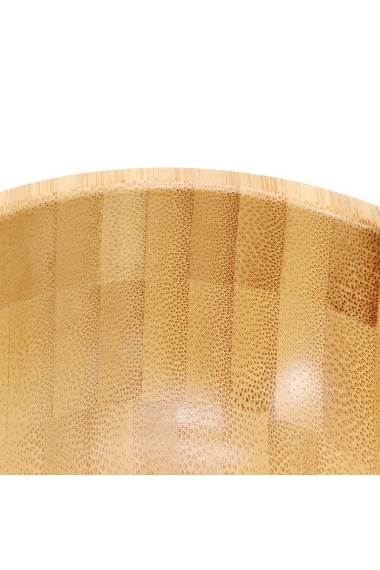 4 Piece 4.75 Inch Wood Salad Bowl Set, Alternate, color, Bamboo