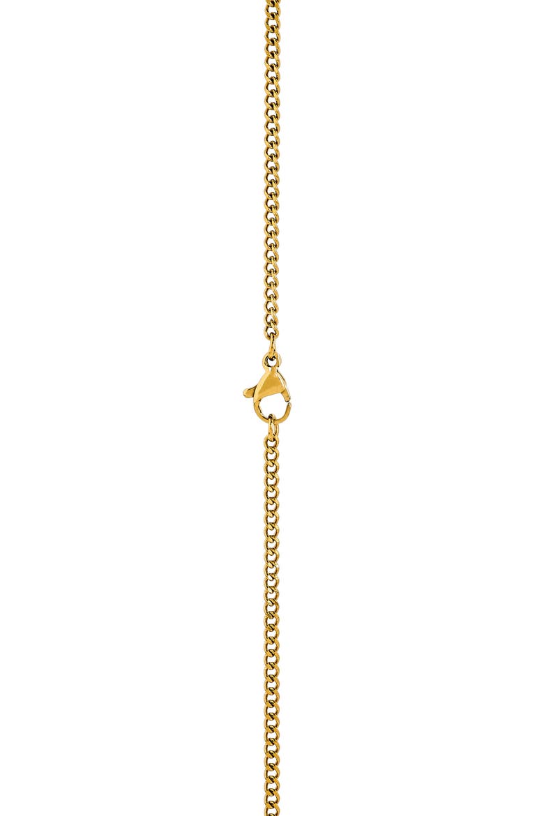 Men's Pavé Crystal Cross Pendant Necklace, Alternate, color, GOLD