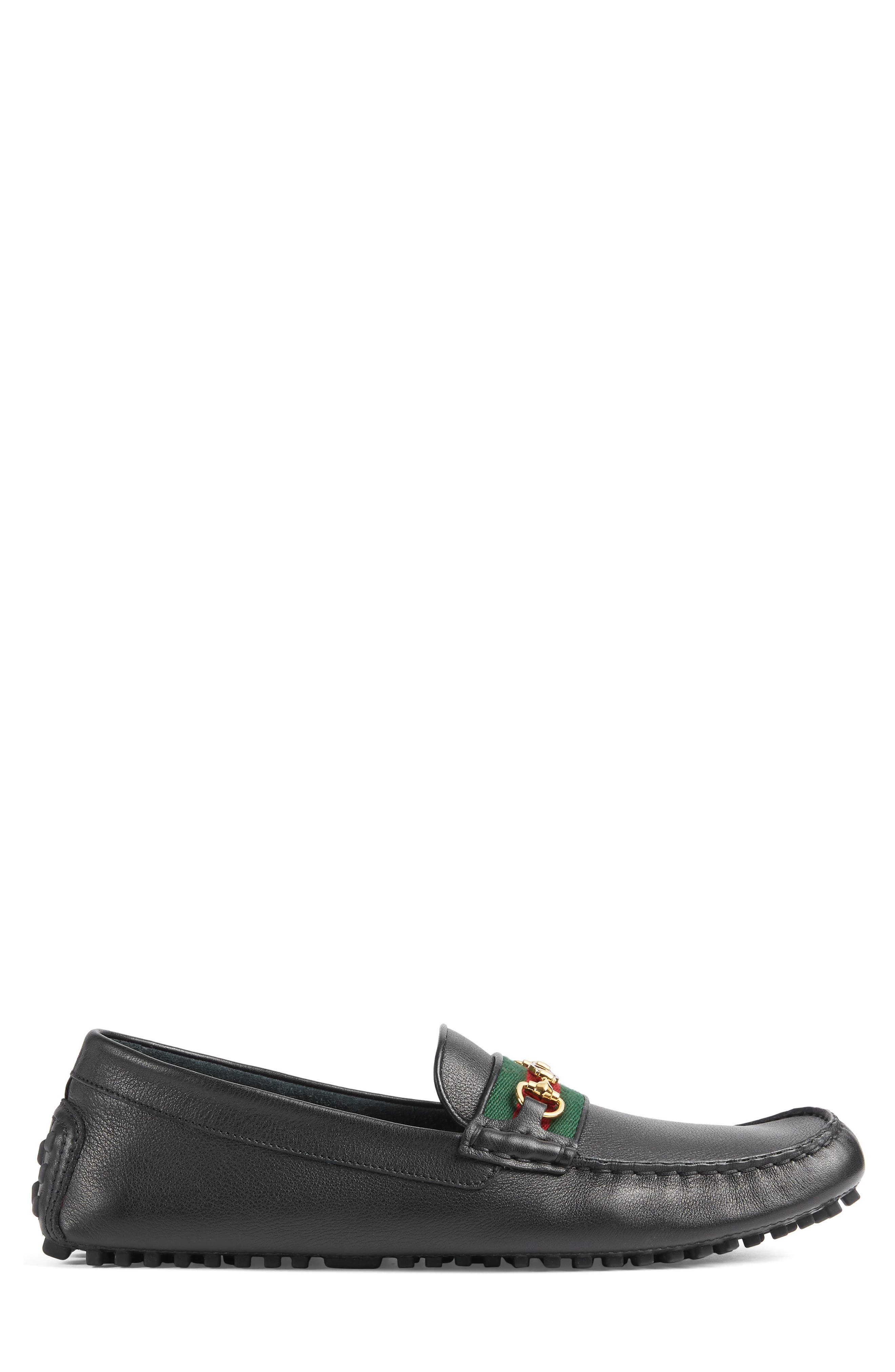 Gucci Ayrton Horsebit Web Driving Loafer, Alternate, color, 