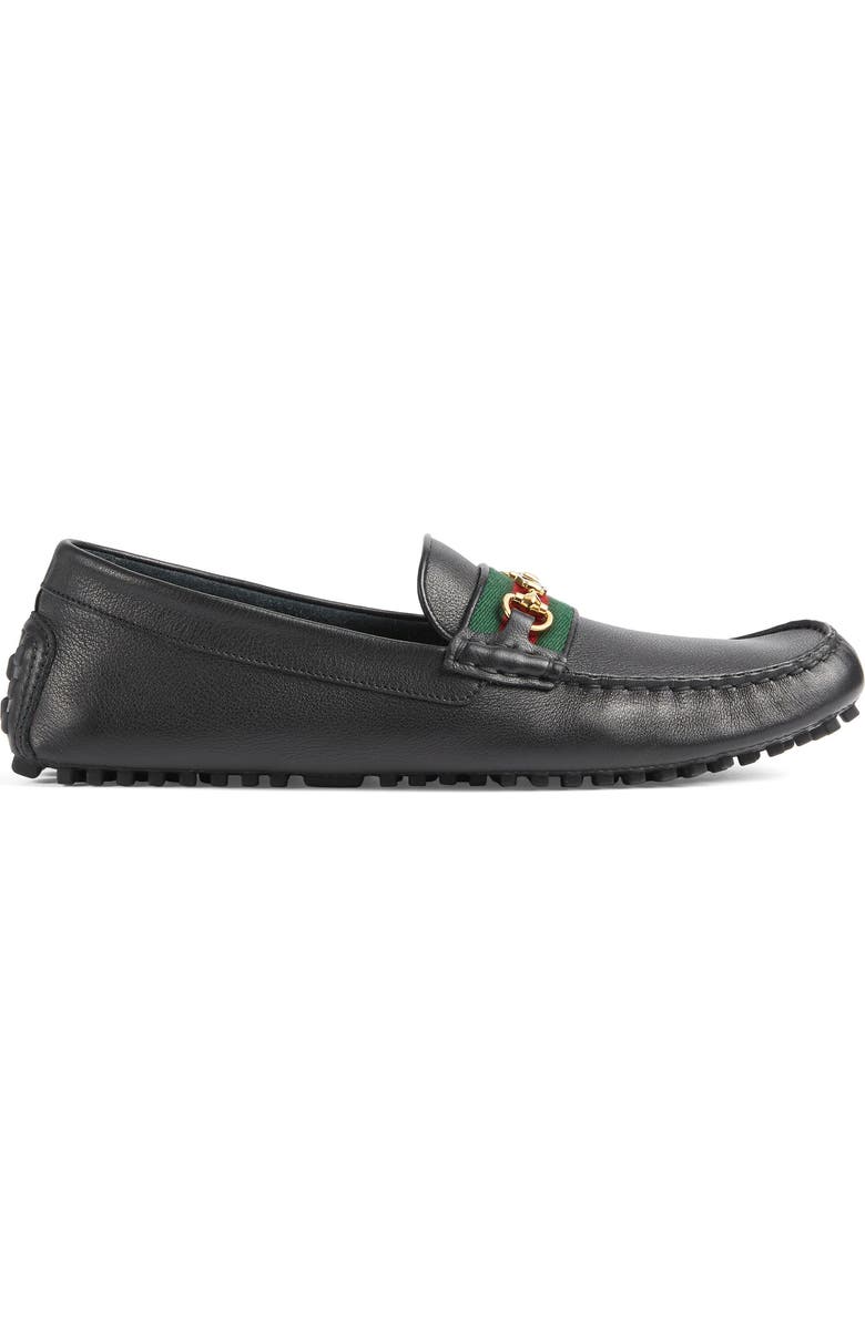 Gucci Ayrton Horsebit Web Driving Loafer, Alternate, color,