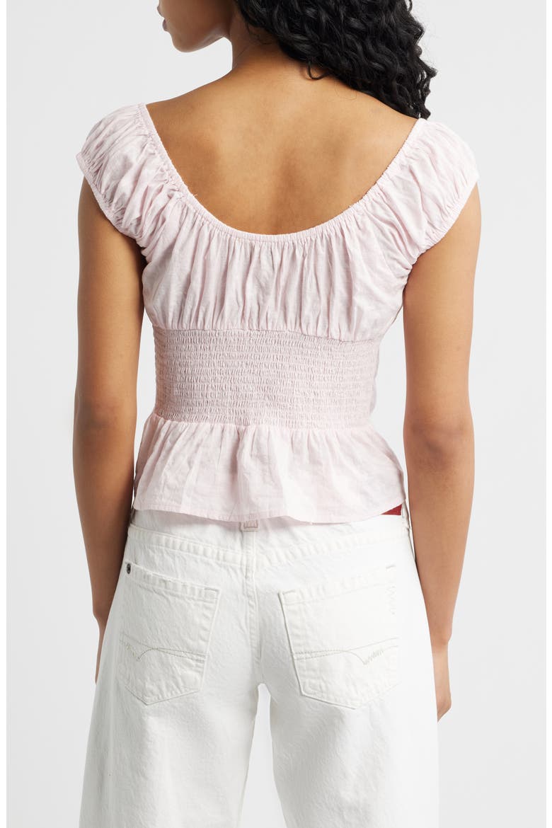 Hallie Cotton Blend Top, Alternate, color, PINK