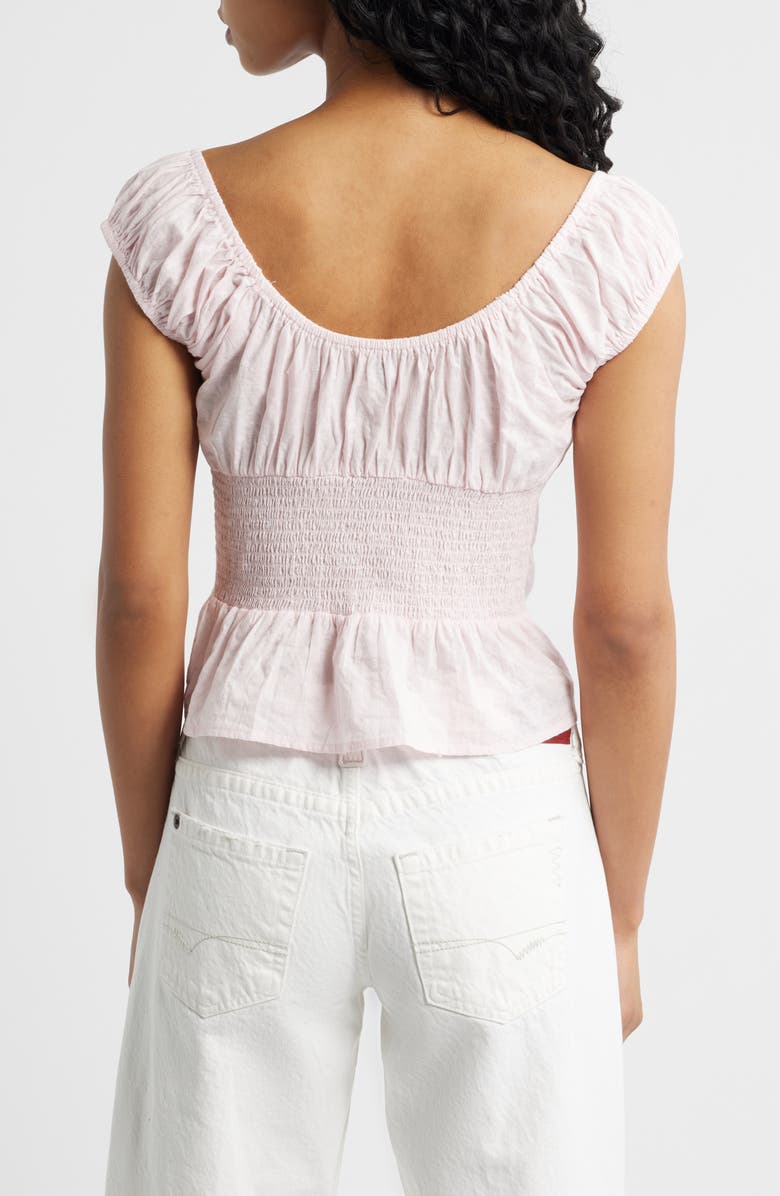 BDG Urban Outfitters Hallie Cotton Blend Top, Alternate, color, Pink