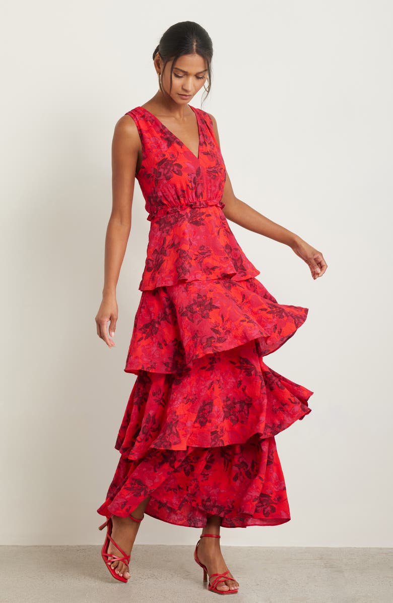 Floral Tiered Maxi Dress