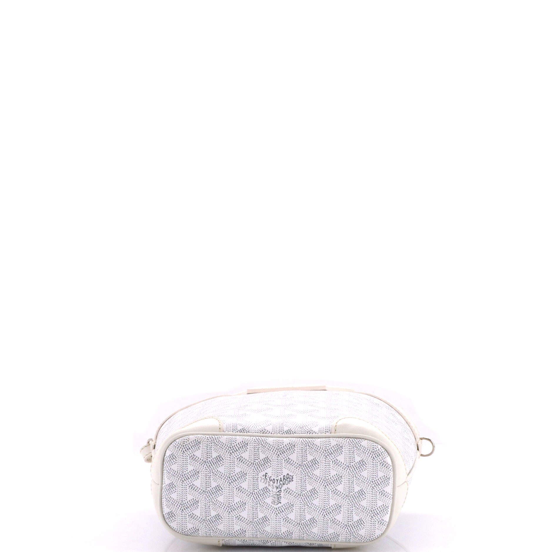 Pre-Owned Goyard Beluga Bag Coated Canvas Mini, Alternate, color, White