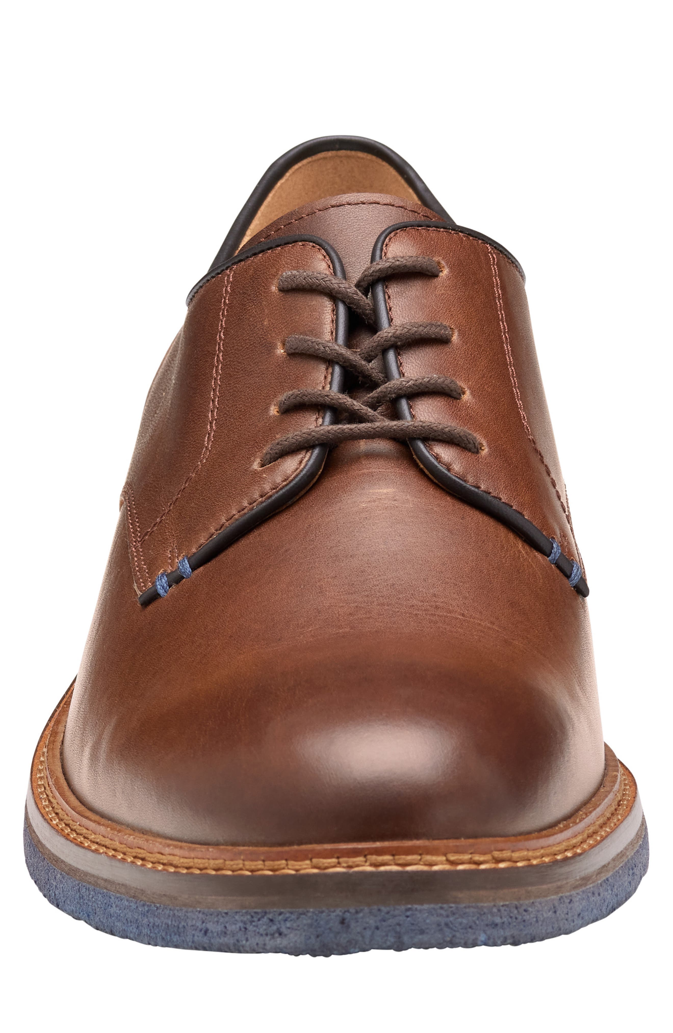 Calder Plain Toe Derby, Alternate, color, MAHOGANY FULL GRAIN