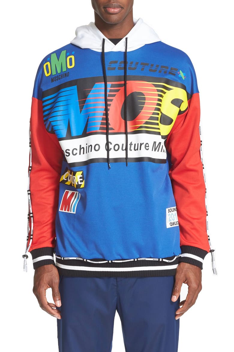 Graphic Hoodie, Main, color, BLUE