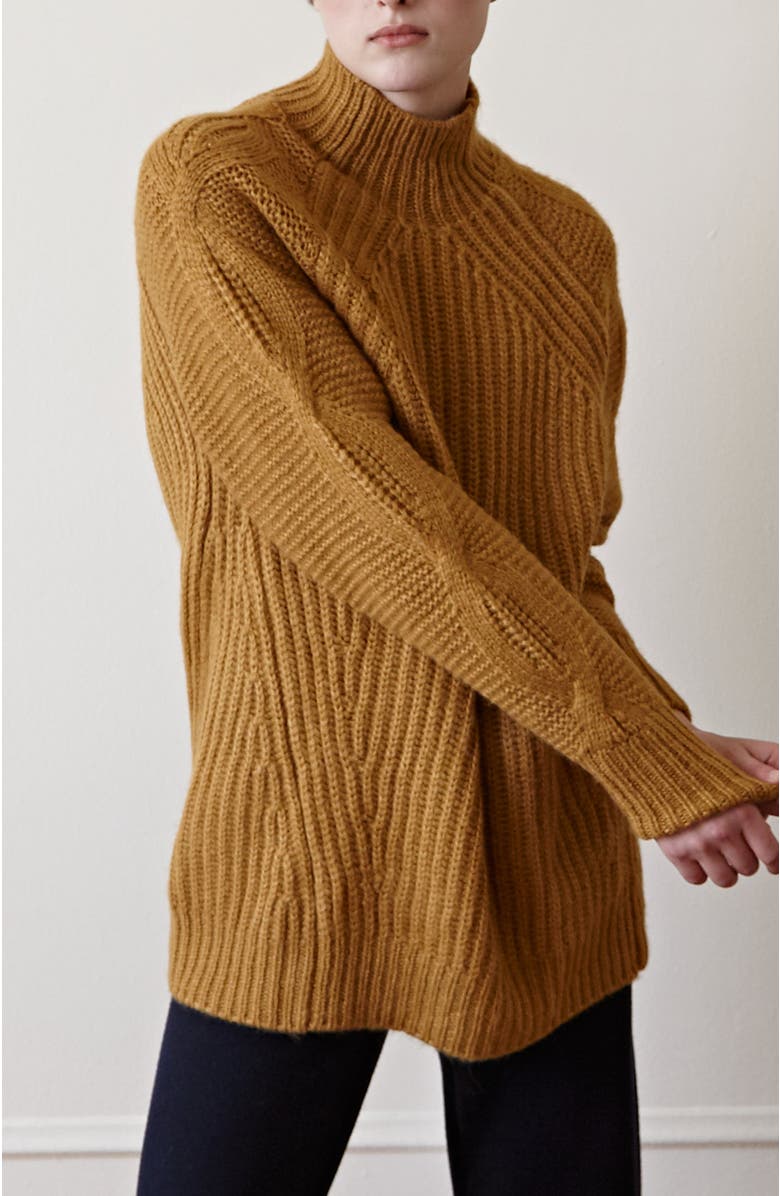 oyun Lori Funnel Neck Tunic, Alternate, color, Golden