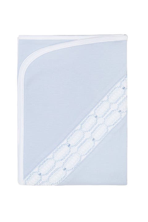 Signature Smocked Boys Receiving Blanket - Baby