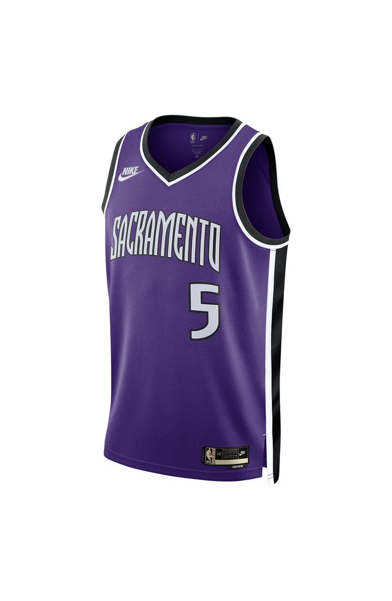 Nike Unisex Nike De'Aaron Fox Purple Sacramento Kings 2024/25 Swingman Jersey - Classic Edition, Alternate, color, Purple