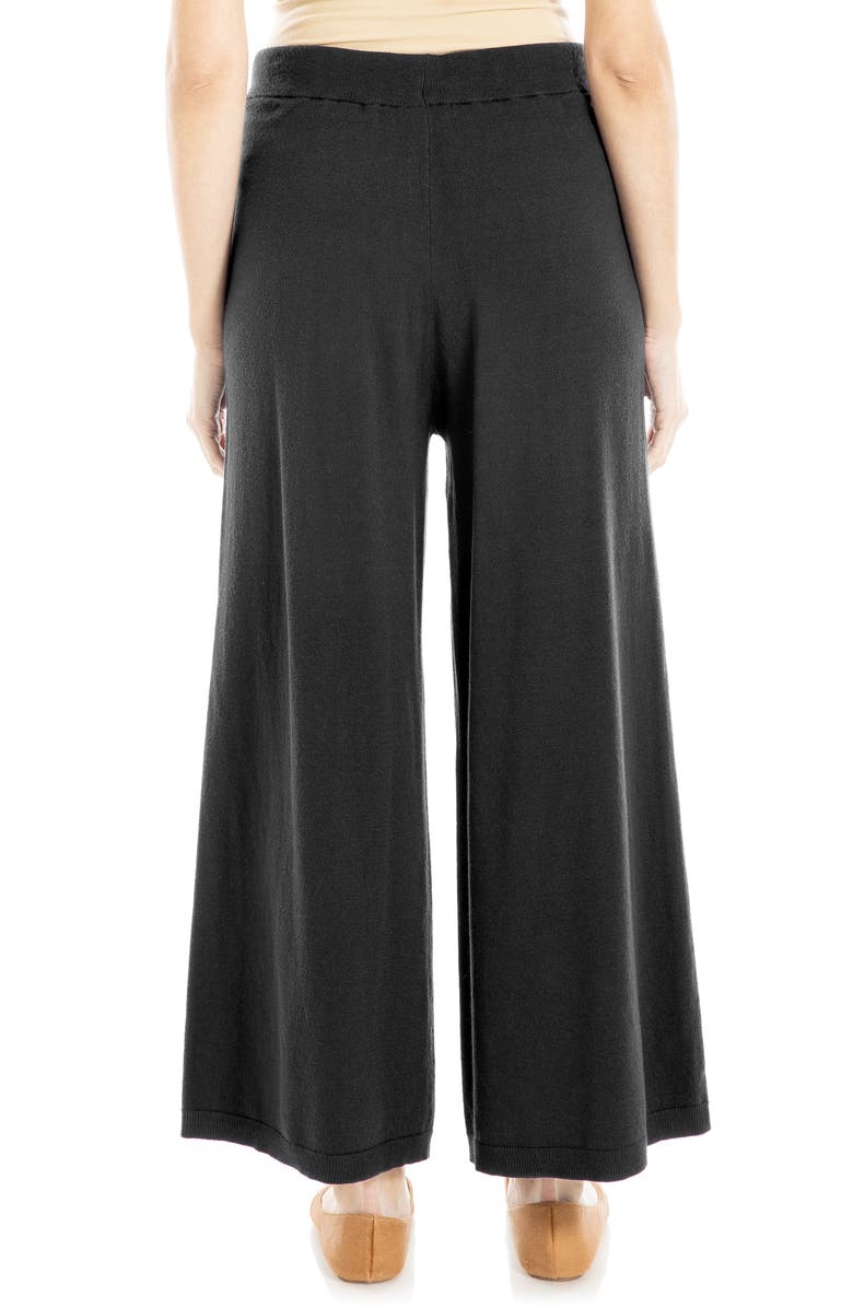 MAX STUDIO Fine Gauge Sweater Pants, Alternate, color, Black