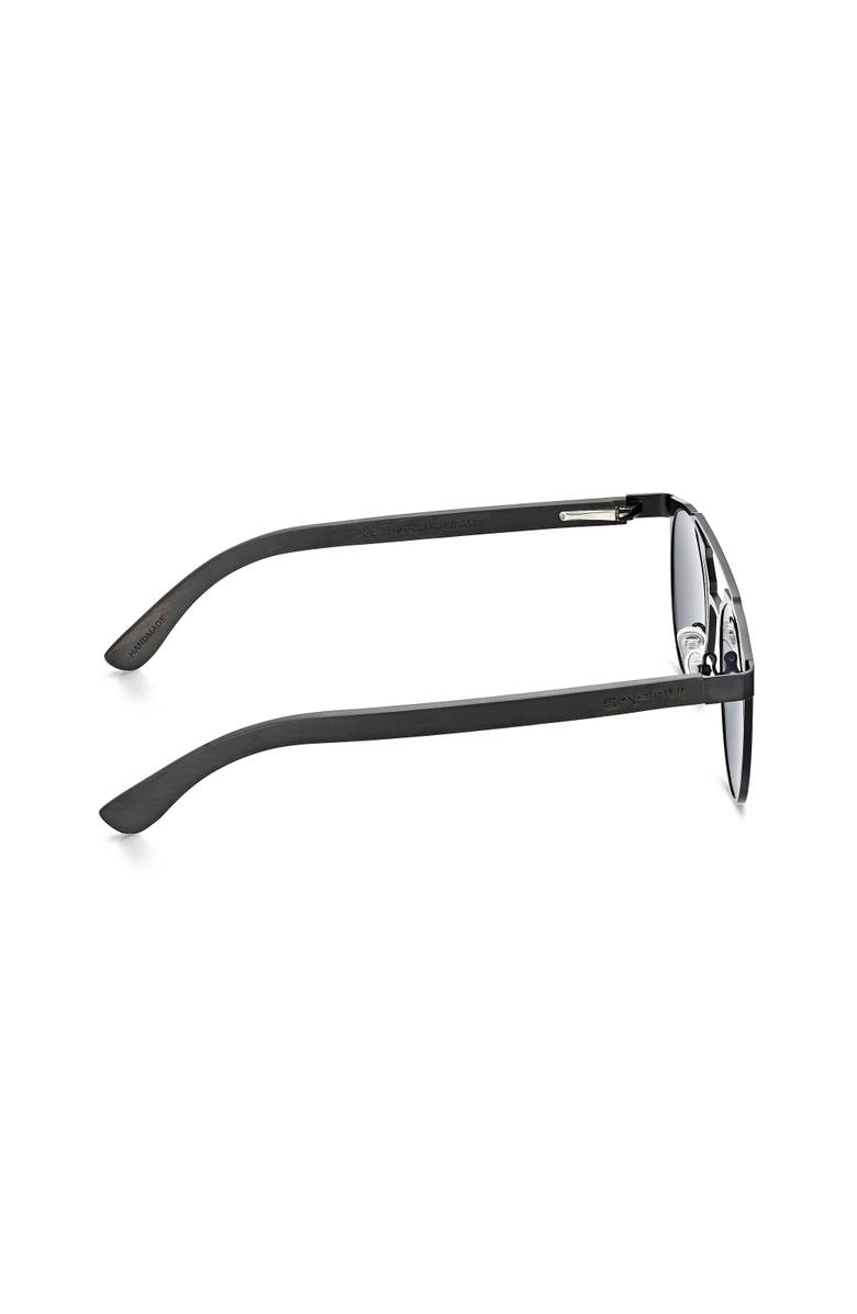 EARTH WOOD Positano Polarized Sunglasses, Alternate, color, Black/Black